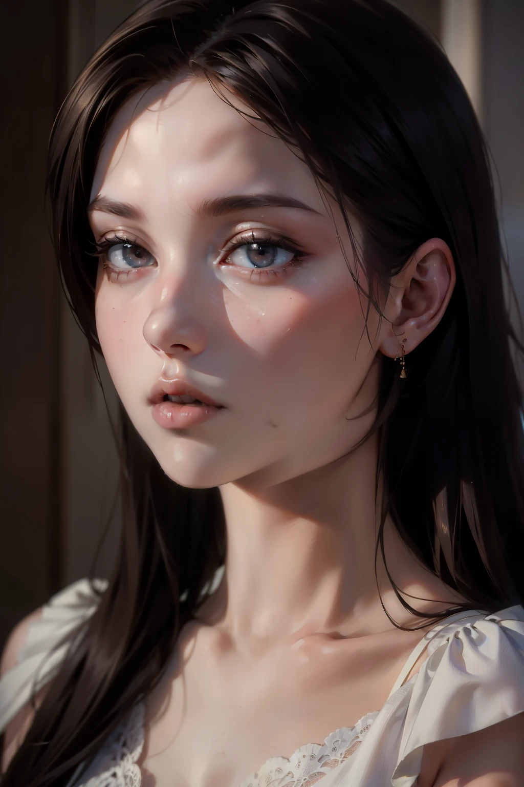 ((best quality, 8k, masterpiece: 1.3))， Extremely delicate beauty, very detailed， 1 girl， Extremely delicate beauty, like a real person，Delicate face and lips， Dark wind