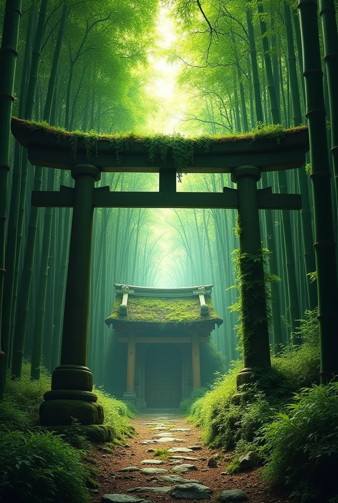 Movie Posters、bamboo forest、shrine、Forget、Ancient、torii
