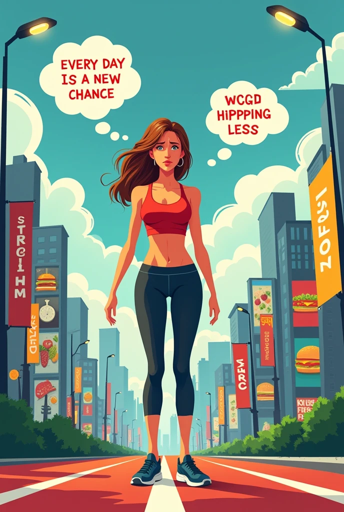 It's for a Facebook post, the title is 'Didn't come, didn't warn', it's for a slimming clinic.