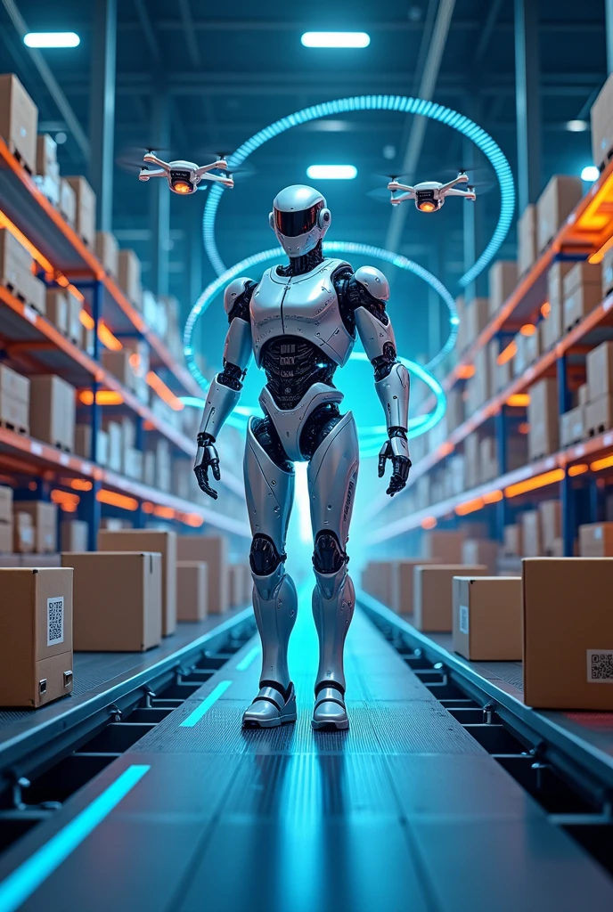 Create a banner about automation systems in integrated logistics