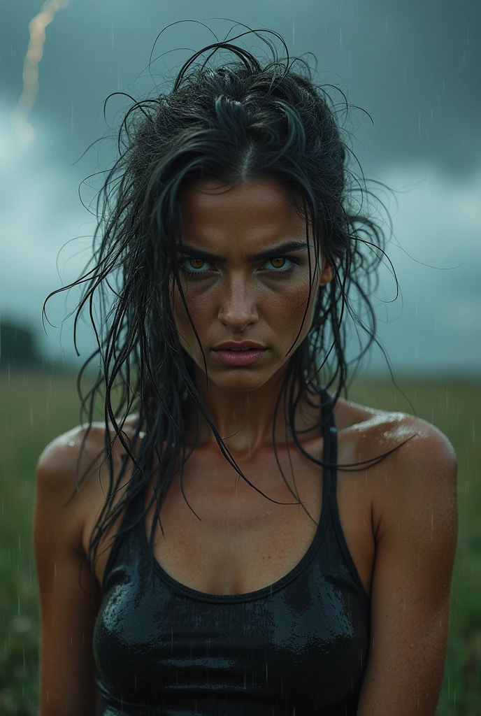  woman  very angry fully naked 