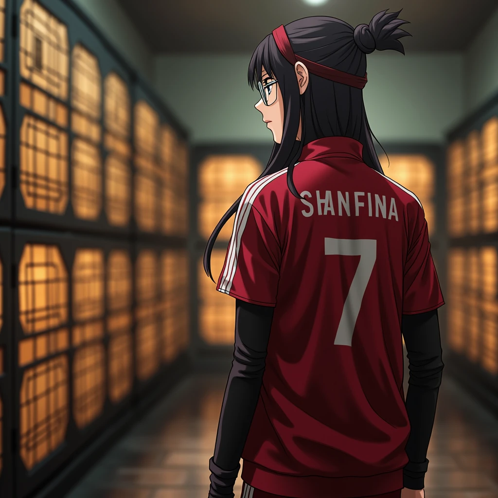 anime girl with glasses and long hair, anime visual of a cute girl, anime style. 8k, pin on anime, anime vibes, anime style 4 k, anime moe artstyle, anime aesthetic, anime girl desktop background, anime visuals, anime girl with real hair, ethereal anime, anime girl with long hair, beautiful anime portrait , anime , naruto, naruto anime, sharingan background, night time, dark , sharingan , wearing naruto headband  