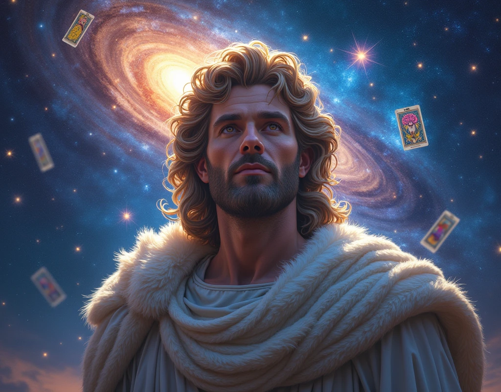 ((masterpiece)), ((Highest quality)), ((High resolution)), ((Highly detailed CG Unity 8k wallpaper)), Roman Emperor Constantine1The Great Emperor、Fluffy hair、Bright and sharp eyes、eyes like a lion、Leisurely Actions、Calm and Composed Expression、Aura of Majesty、neck as thick as a bull、Eagles and Hawks Are Fond of Him、Tarot Cards、Oracle Cards、『world』、ウイリアム・ブレイクの画Wind、ギュスターヴ・モローの画Wind、Ancient and Modern、輝く未来とhope、The Universe、Milky Wayの中心の眩い光、射手座のMilky Way中心、光の洪water、The colorful sparkle of gemstones、Lu Li Guangcai、Play-of-color effects、Paradise、Eden、Heavenly Jerusalem、Nostalgia、hope、永遠のhappiness、Genesis、Revelation、Alpha and omega、Healing、Longing and fulfillment、Everything is for the best、bless、Heavenly Purification、Bliss of All Things、happiness、Eternal Life、completely、perfection、Forgiveness、occultism、Symbolism、Primordial Happiness、peace of mind、reproduction、revival、魂のHealing、God's Plan、天使のbless、peace、joy、lotus、lily、Rose、gold、gold、silver、The First Light、Supernova explosion、Meteors、Milky Way、諸Milky Way、The Edge of the Universe、The magnificent light of celestial bodies、Fantasy、like、Beauty、Digital Art、kind、慈like、mercy、wisdom、vitality、 Tree of Life、Tanaha、Christian Bible、revelation、Eternal happiness、万物への平和とhappinessと保護を祈る、大切で貴重なpeaceと元気と賢さ、Paradise、Mandala、Japanese Beauty、Amitabha Buddha's Coming to Welcome Diagram、Masterpiece、Highest、spiritual、material、fire、water、Wind、land、tears of gratitude、