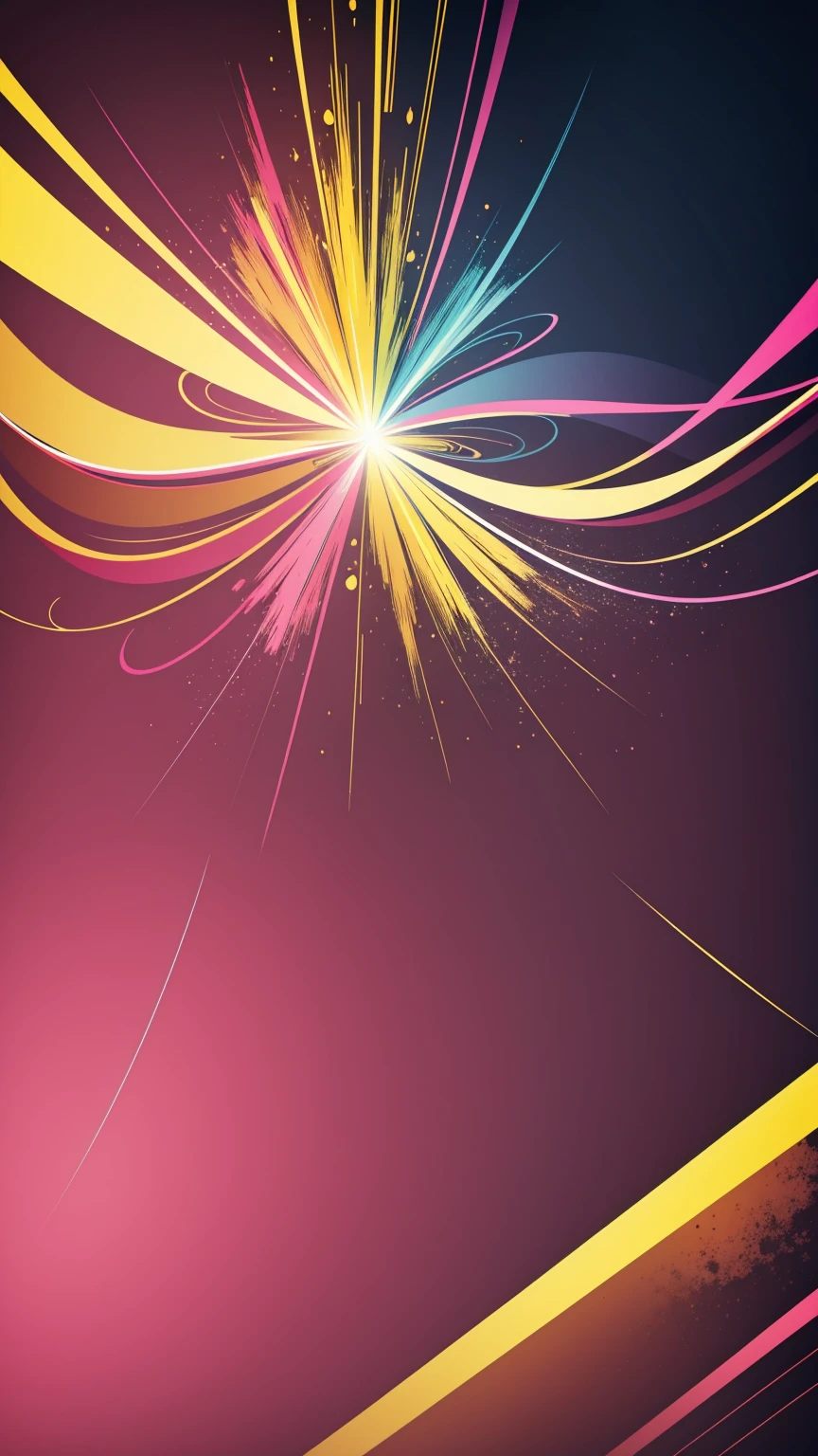(masterpiece, Highest quality, Very detailed, 8k wallpaper), Abstract color flash, Pink and Yellow、Vibrant, sharp、straight