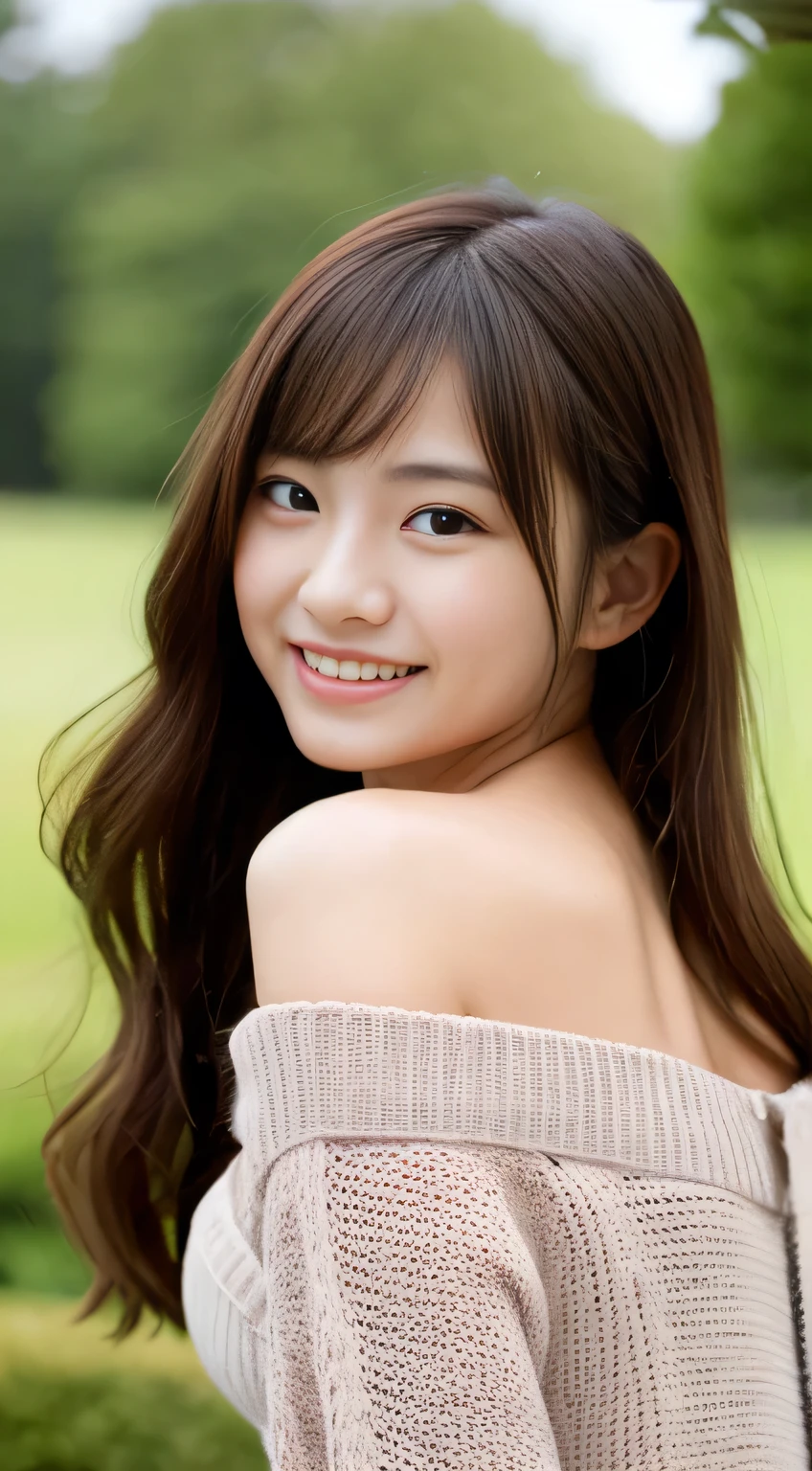 masterpiece,best quality,(Japanese girl),((Beautiful girl)),cleavage,(off shoulder:1.2),(perfect body beauty:1.2),(shy smile),