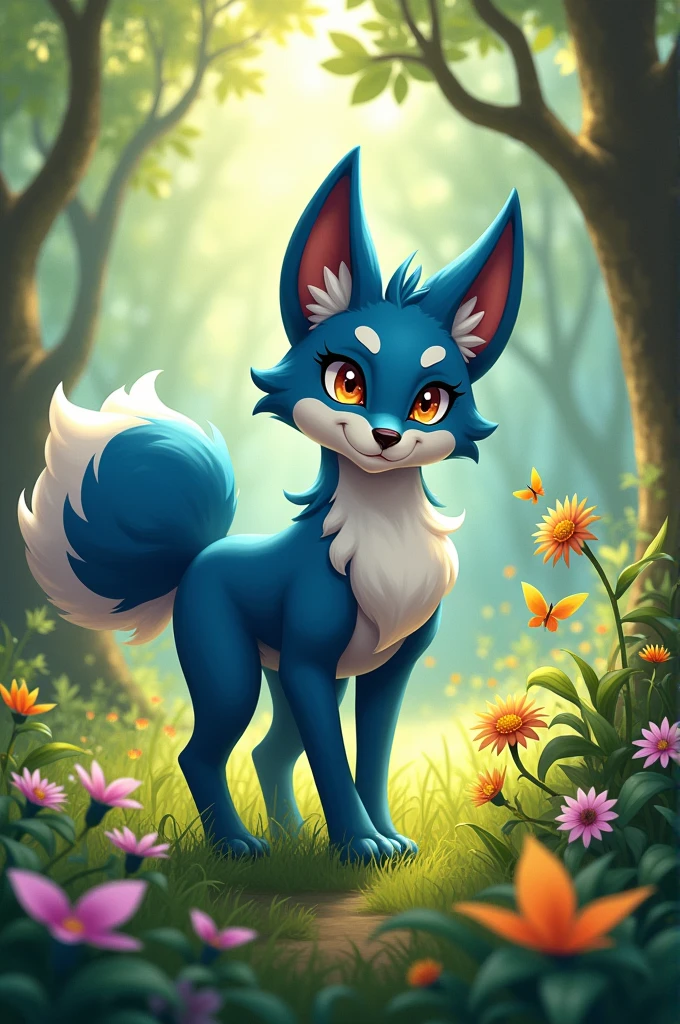Anthro female zorua, naked