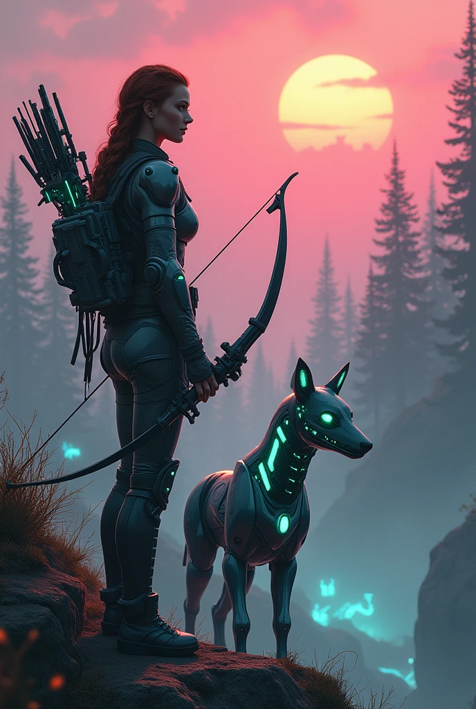 Hunter woman machine