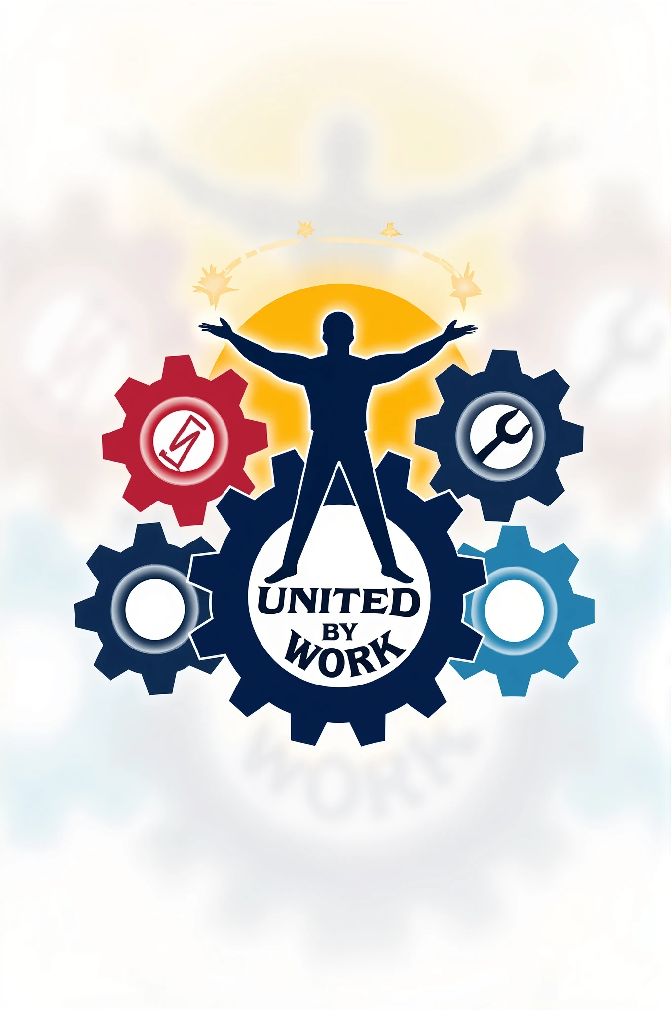 Create a logo for a work cooperative called united by work