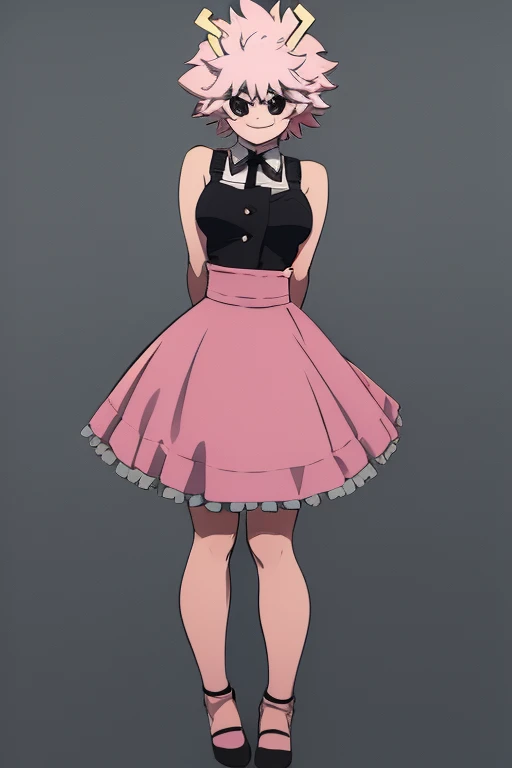 Mina Ashido from My Hero Academia in a maid outfit