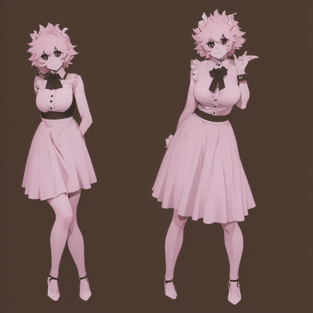 Mina Ashido in a maid outfit 