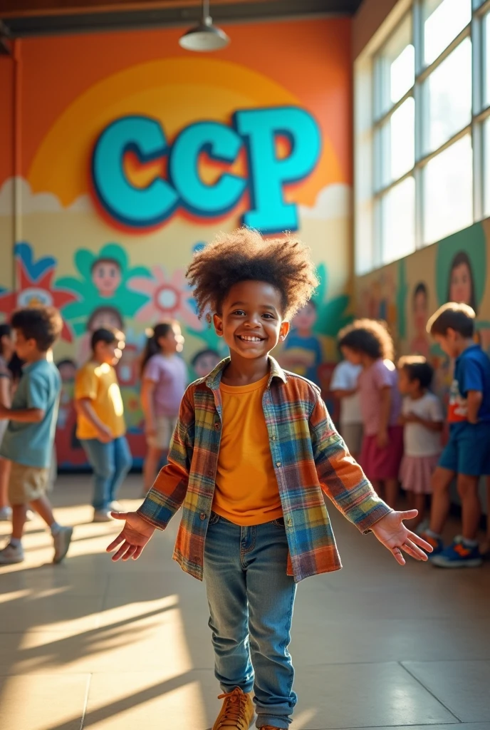 Take a picture of me with the following letters in the middle "Ccp" com o significado de Community Center Players