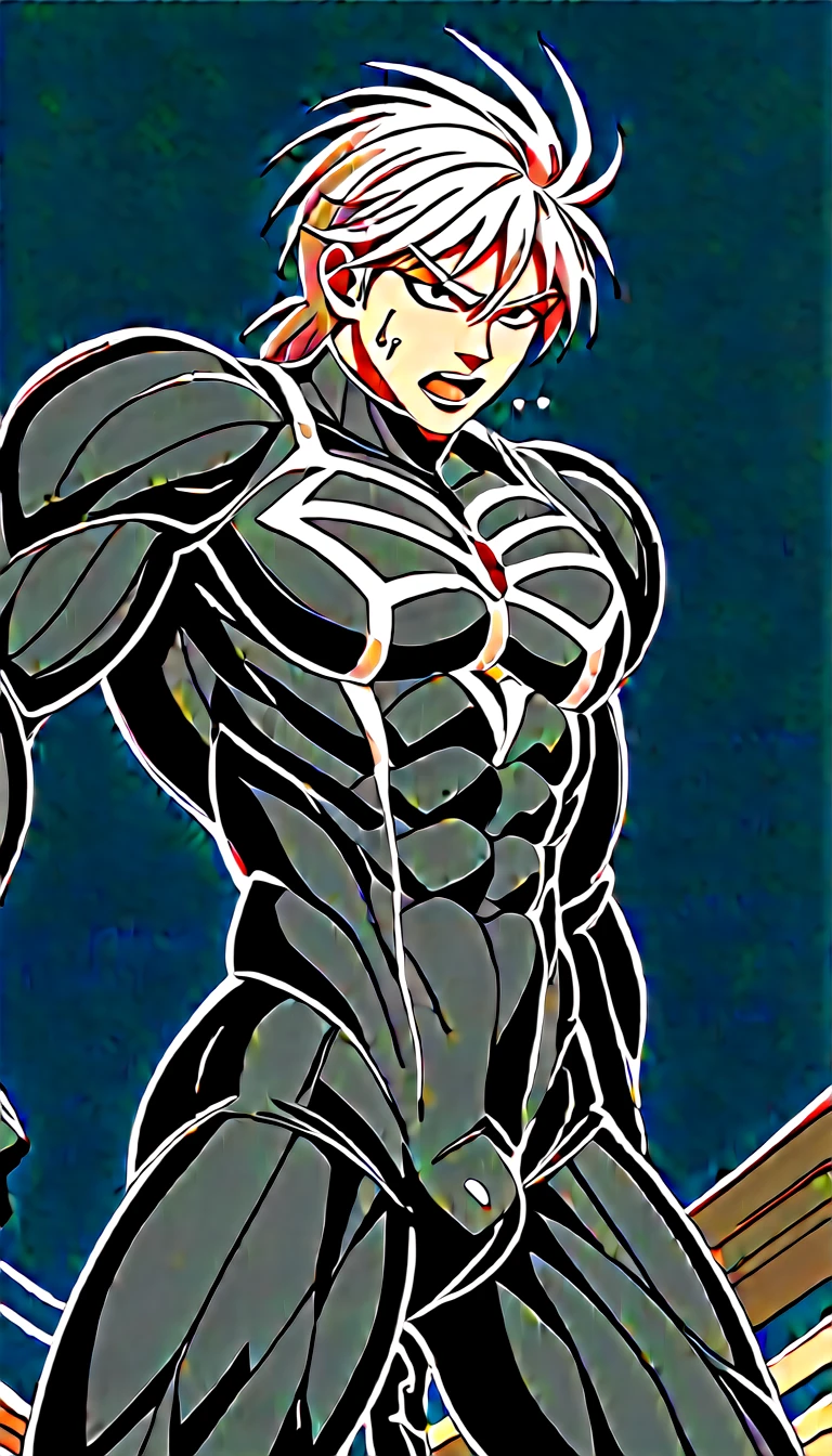 Toei animation style,(((Huge muscles))),Face the enemy,High definitionな顔,Hünkel,Handsome,good looking,((Huge penis,Anal Sex 1.7)),Crying face,Silver Hair,ejaculation,8k,High definition,Masterpiece,Detailed Description,Spike Hair,tall,Under eye paint,countless black tentacles,Sticking out tongue,Lean back,Spider Suit,ぺニスを揺らしながら,rape,Devilish wings,Cat ear,Partially torn armor,(((Black slime jumps into my solar plexus 1,8))),Open your mouth wide,Unfocused eyes,A black tattoo under the eye，Muscular penis,rape,Black light,Blood vessel,I was attacked by a black aura like an insubstantial mist.,Urinating,Orgy,Standing back sex,The devil takes over the body,A Crowd of Demon Boys,Harness,Imminent sexual activity,Pee