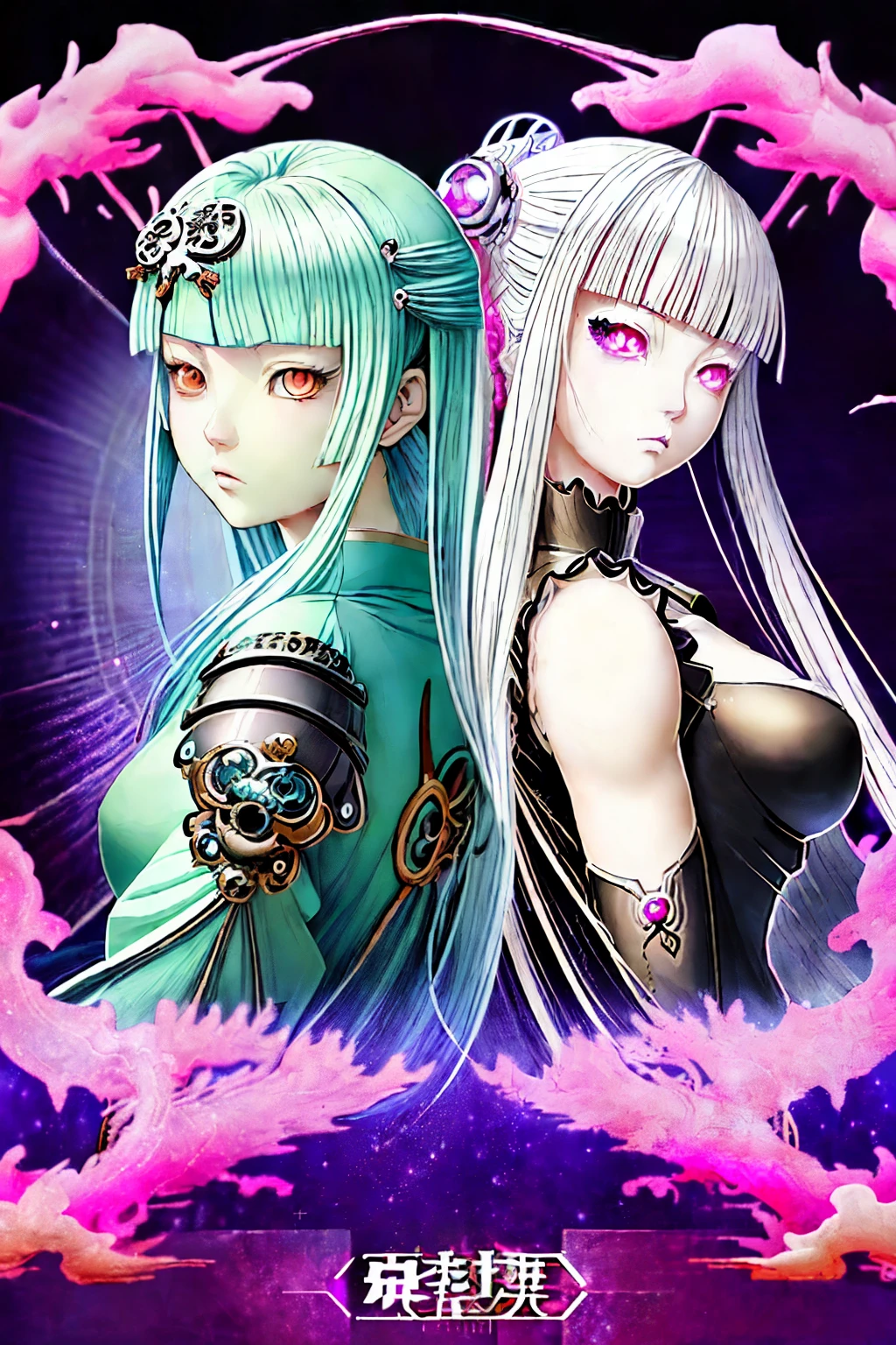 Digital Anime Art Style Japanese game from Memento Mori character-inspired Fantasy Art Aesthetic Kawaii Beautiful Girl Beautiful Woman Back Ground Earth Universe Digital Fantasy Art Masterpiece Well-defined Features Memento Mori Battle Outfit Game World Perfect Reproduction Perfect Expression Correct Expression Earth in the Universe Back Ground Cheers Pose Beautiful Woman Well-defined Features Cute Face 2.5D Beautiful World Crystal Color