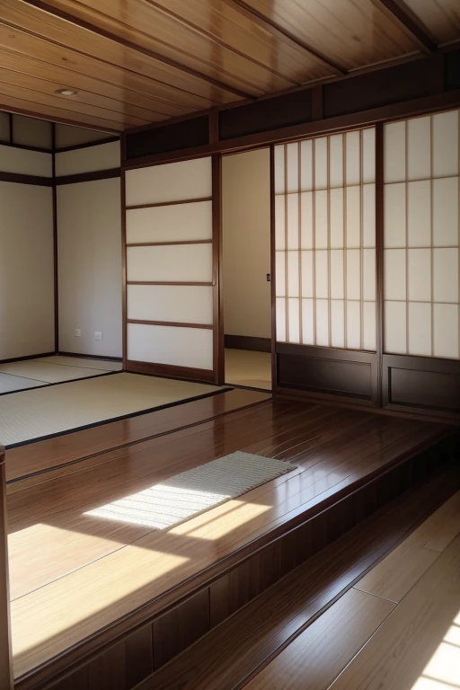 House with two floors Japanese style, with two bedrooms, two suites, one bathroom and one powder room, Big room, large kitchen and dining room with dragon ornaments on the roof, external colors white and gray