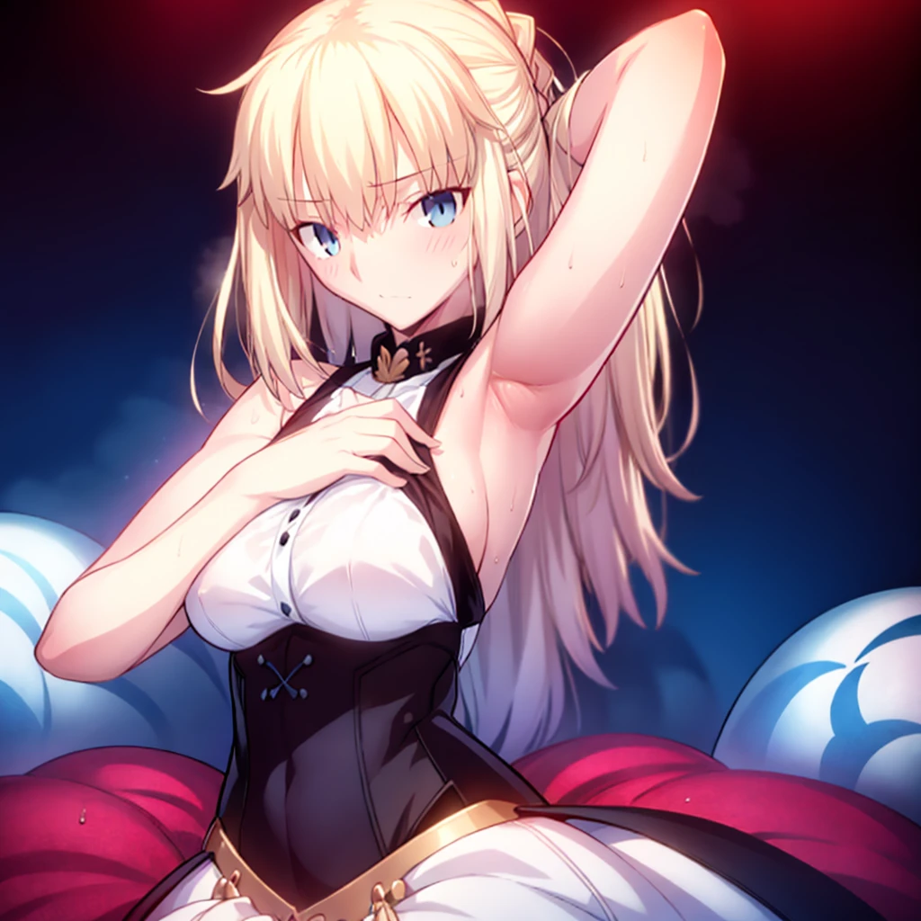 High resolution, 最high resolution,high resolution,{Things to know_f de stay night ufotable:1.15}, Rubio_ Best Quality, masterpiece, フルnude,Sweatだく,Blushing,smile,Armpitアップ,Sweat,Armpitを広げて見せている,bed,Moist,Blonde,whole body,pubic hairあり,Love juice,Armpit,side,sideの下,Armpitの下,sideアップ,Sweatをかいている,sideSweat,Upper Body, 1 person,sideズーム,Armpitズーム,Armpitを見せつける,sideを見せつける,両Arms behind head,nude,Raise your arms, Inner cavity reflection,whole body,Two arms,Alone,sexy,1 personだけ,Looking at me,膣からsemenが垂れている,front,pubic hair,Obscene lines,Ray tracing,Slender body,E Cup,Embarrassing,Armpit強調,side強調,ArmpitSweat,sideSweat,Wet Skin,Open your mouth,Noise Reduction,((Place your hands behind your head)),Emphasis on the crotch,Chest Enhancement,stage,Perfect lighting,体をfront,Look up,looking at the camera,真front,I don't want to go away.,体をfront,両Raise your arms,両Arms behind head,Embarrassing,Hands behind head,Hotel Rooms,bedの上,全naked,naked,膣からsemenが垂れている,bedに横たわる,,フルnude,オイルを塗ったテカテカのsideの下を見せる、オイルを塗った光沢のあるsideの下:1.30、Surreal、sideの下、オイルを塗った光沢のあるsideの下:1.30、光沢のあるsideの下、オイルを塗ったぬるぬのsideの下:1.30、ぬるぬるした光沢のあるsideの下:1.20、明るく詳細なsideの下、sideの下の細かいシワ:1.7、リアルなsideのシワ:1.7、sideの下を照らす光:1.4、side毛穴の細部まで), Armpit見せポーズ,side見せポーズ,Nipples,Nipplesが立っている,No clothes,素っnaked,Armpitアップ,sideアップ,NaughtyなArmpit,Naughtyなside,Sweat,Naughty,Arms behind head,Armpitを広げる,sideを広げる,Embarrassed look,Love juiceが垂れている,NaughtyなPussy,体をfrontへ,pubic hairが生えている,pubic hair,semen,semenまみれ,Naughtyな体,Naughtyな身体,NaughtyなPussy,Naughtyなgenital,genital,NaughtyなPussy,Naughtyなnaked,Naughtyなnaked体,Naughtyな肉体,Naughtyなボディー,恥ずかしそうにArmpitを見せている,恥ずかしそうにsideを見せている,lotion,lotionまみれ,Vaginal fluid,Vaginal fluidが垂れている,Love juice,Love juiceが垂れている,semenでベタベタ,Sticky with semen,Sperm,Spermまみれ,Spermでベタベタ,Pussy,Pussyを見せつける,Pussy,Pussyを見せつける,Embarrassed look,Groinにタトゥー,Groin,View your viewers,genital,女genital,湿ったArmpit,湿ったside,smile,4K,（8k）,Noise Reduction,Place your hands behind your head,Emphasis on the crotch,((Place your hands behind your head)),(Shiny, oily skin), Raise the hand, (Raise your arms above your head:1.5), Put your arms behind your head, sideの下, (sideの下 into viewer's face:1.5), (View your viewers:1.5), Raise the hand,蒸れたArmpit,蒸れたside, sideの下を露出させる,Armpitの下を露出させる,両手を頭に当ててbedに座わる,蒸れたArmpit,蒸れたside,Armpitアップ,sideアップ