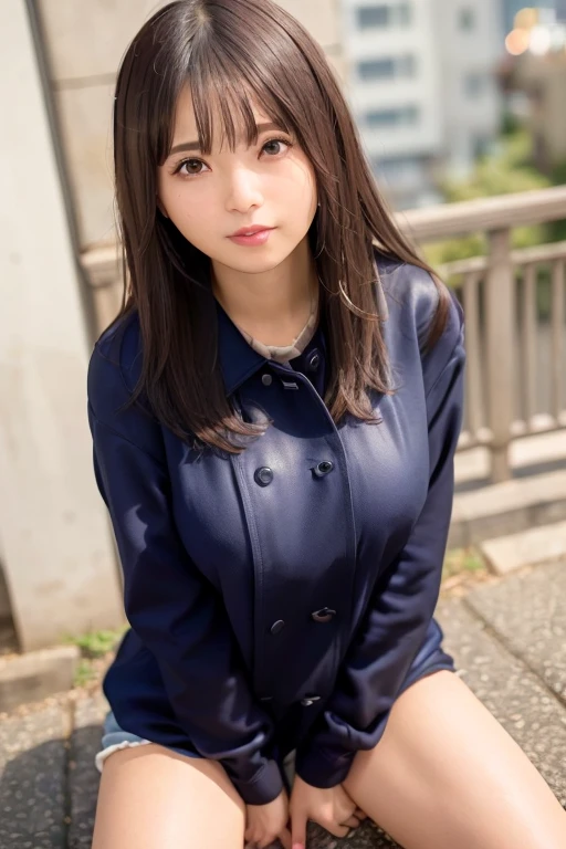 (((Accentuate your sexy bust:1.75)))、(((Sexy Knee High:1.35)))、((((Emphasizes sexy crotch:1.35)))、((((Spread your legs wide、Touching the thigh、Show your crotch、thin pubic hair sticks out、large pointy breasts))))、((Boyfriend and girlfriend having sex in cowgirl position:1.5))、((Sexual pose:1.5))、((Spread legs POV:1.5))、、Browsing Caution、(Humans are biologically correct、reference) 、 Lose extra limbs Slim limbs Extra digits Mutated hands and fingers fusion Fingers slim Bad hands Long ugly Body anatomy Bad deformation Bad deformation No extra breasts、Not Futanari、(Skin wounds:1.2), (Skin Dentition), black eye, 1woman, Age 25, (((woman))), alone, Realistic, Highest quality, photoRealistic, masterpiece, 8k, High resolution, alone, Highly detailed face, (Professional Lighting, Bokeh), (Particles of light, Lens flare, Glowing particles:0.6), (Dynamic pose:1.2), Soft lighting, View from above, Fashionable and trendy atmosphere, Japan, (street:1), Tokyo, (city), river, ((at night)), null, ((Looking at the audience:1)), (Looking into the camera),(Portraiture:0.6), Cowboy Shot, nice, walk, Maintain the original face proportions, Broad shoulders, whole body, (Mid-chest), (Long Hair), Brown Hair, Floating Hair, lips, lipstick, seductive smile, Floating Hair, (smile), (Open_mouth), teeth, eyering, Foodie, Food, ma1 jacket, Food coat, Mole, (Mole under eye:1),