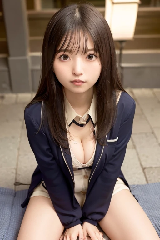 (((Accentuate your sexy bust:1.75)))、(((Sexy Knee High:1.35)))、((((Emphasizes sexy crotch:1.35)))、((((Spread your legs wide、Touching the thigh、Show your crotch、thin pubic hair sticks out、large pointy breasts))))、((Boyfriend and girlfriend having sex in cowgirl position:1.5))、((Sexual pose:1.5))、((Spread legs POV:1.5))、、Browsing Caution、(Humans are biologically correct、reference) 、 Lose extra limbs Slim limbs Extra digits Mutated hands and fingers fusion Fingers slim Bad hands Long ugly Body anatomy Bad deformation Bad deformation No extra breasts、Not Futanari、(Skin wounds:1.2), (Skin Dentition), black eye, 1woman, Age 25, (((woman))), alone, Realistic, Highest quality, photoRealistic, masterpiece, 8k, High resolution, alone, Highly detailed face, (Professional Lighting, Bokeh), (Particles of light, Lens flare, Glowing particles:0.6), (Dynamic pose:1.2), Soft lighting, View from above, Fashionable and trendy atmosphere, Japan, (street:1), Tokyo, (city), river, ((at night)), null, ((Looking at the audience:1)), (Looking into the camera),(Portraiture:0.6), Cowboy Shot, nice, walk, Maintain the original face proportions, Broad shoulders, whole body, (Mid-chest), (Long Hair), Brown Hair, Floating Hair, lips, lipstick, seductive smile, Floating Hair, (smile), (Open_mouth), teeth, eyering, Foodie, Food, ma1 jacket, Food coat, Mole, (Mole under eye:1),