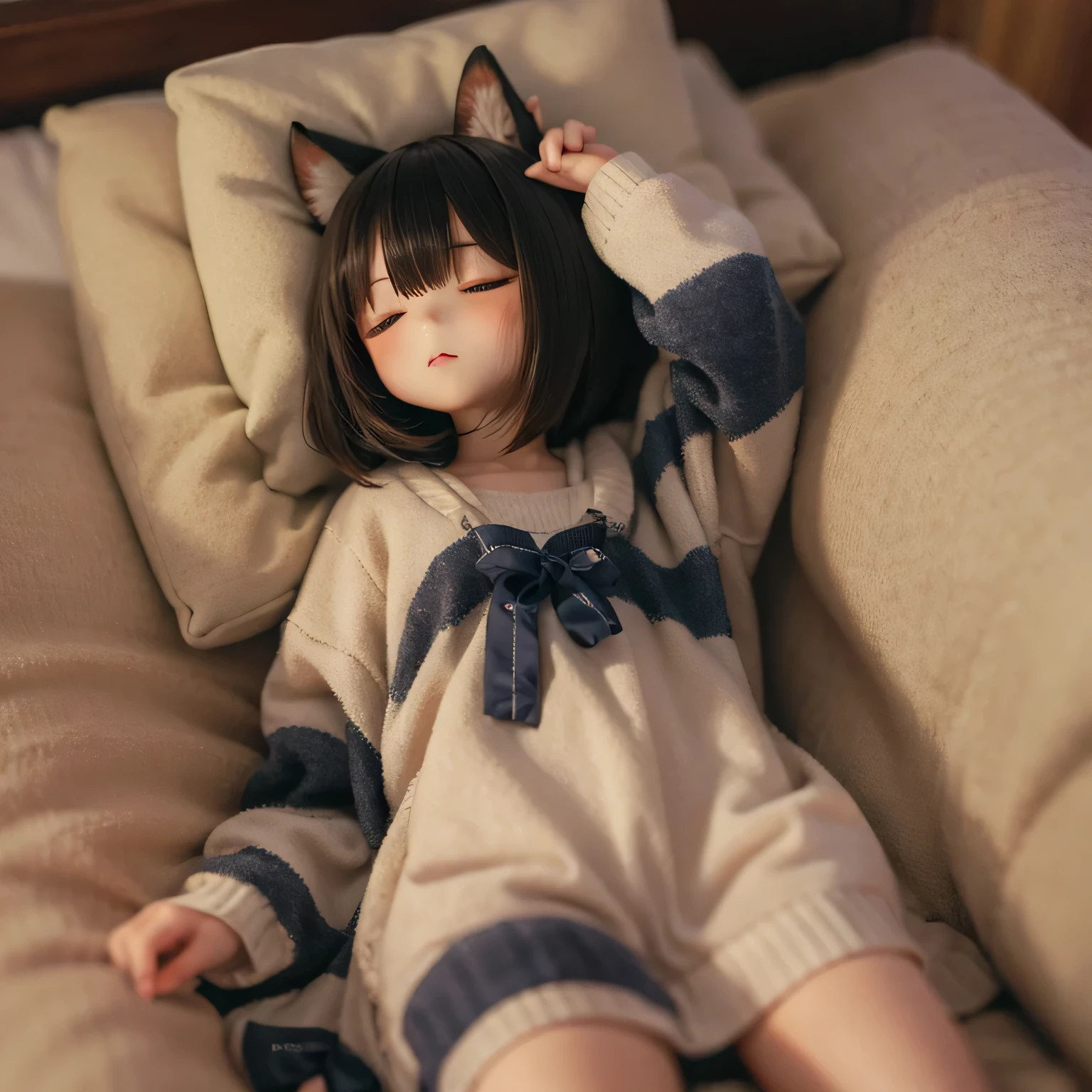 Shiba Inu girls、Sleeping in bed