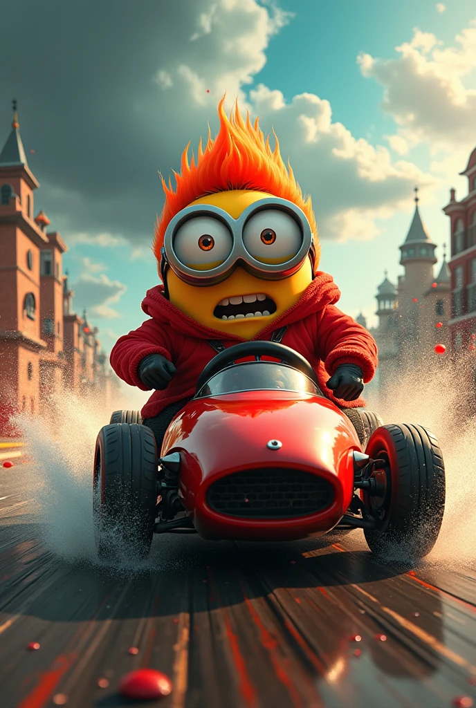 The angry, Red color's Minions driver