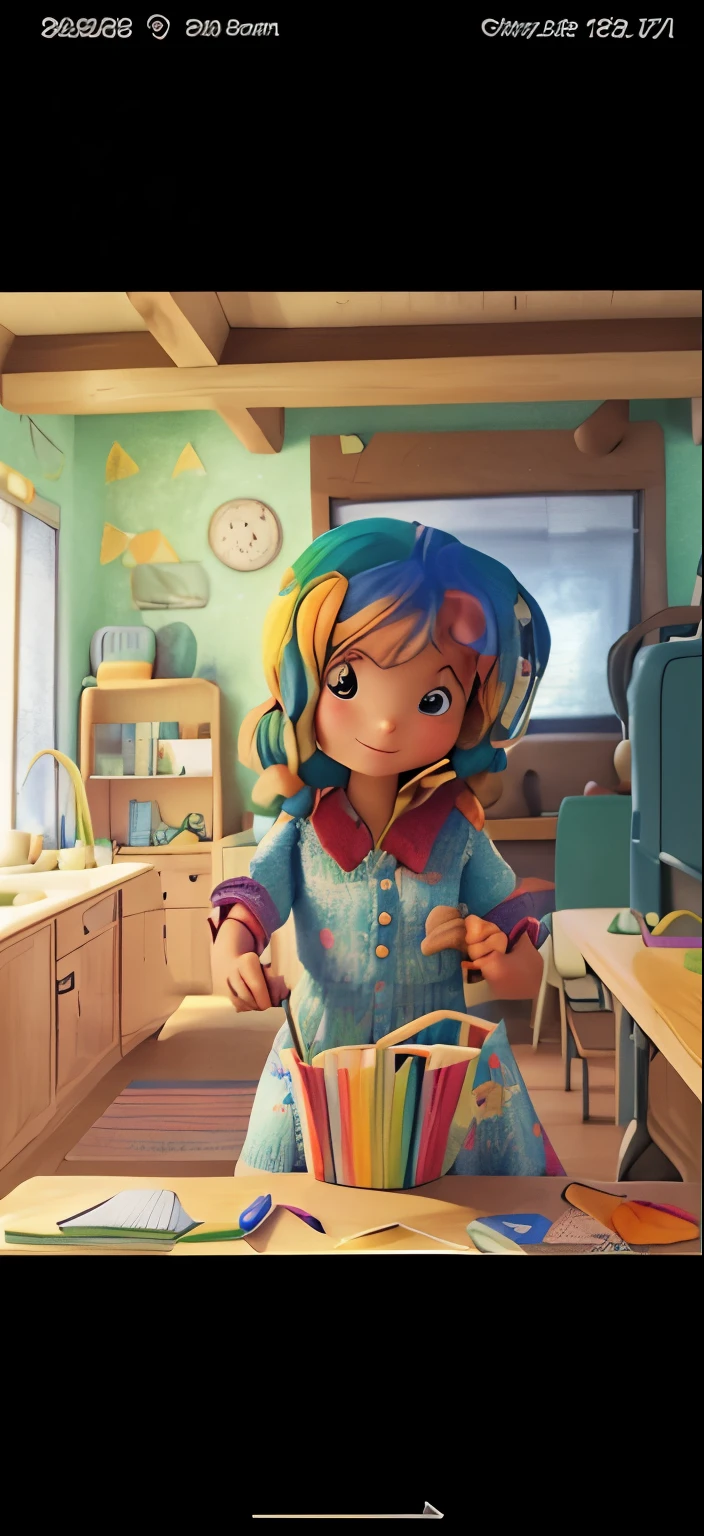 To make the photo look like a colorful hand-drawn illustration done with colored pencils