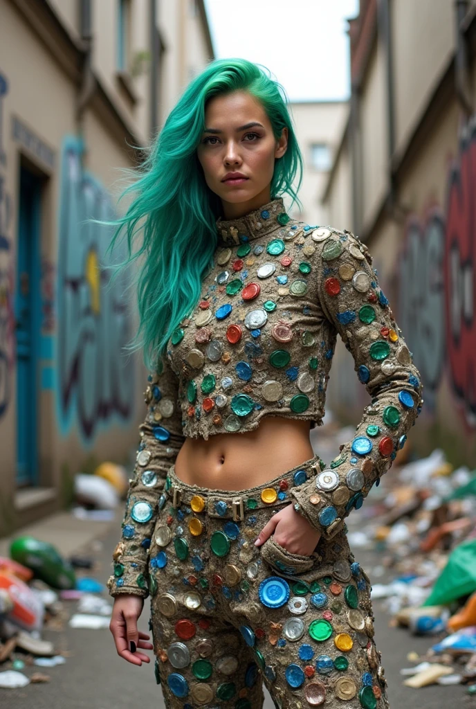Clothes made from trash