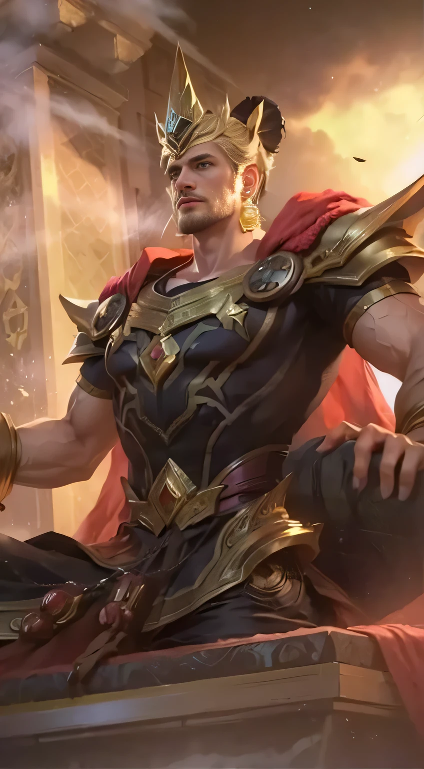((male:1.5)),(photorealistic:1.4), best quality, masterpiece, ultra high res, 1man, (detailed face:1.2), (detailed eyes:1.2), (detailed hair:1.2), (detailed clothes:1.2), 4k, (detailed color:1.2),