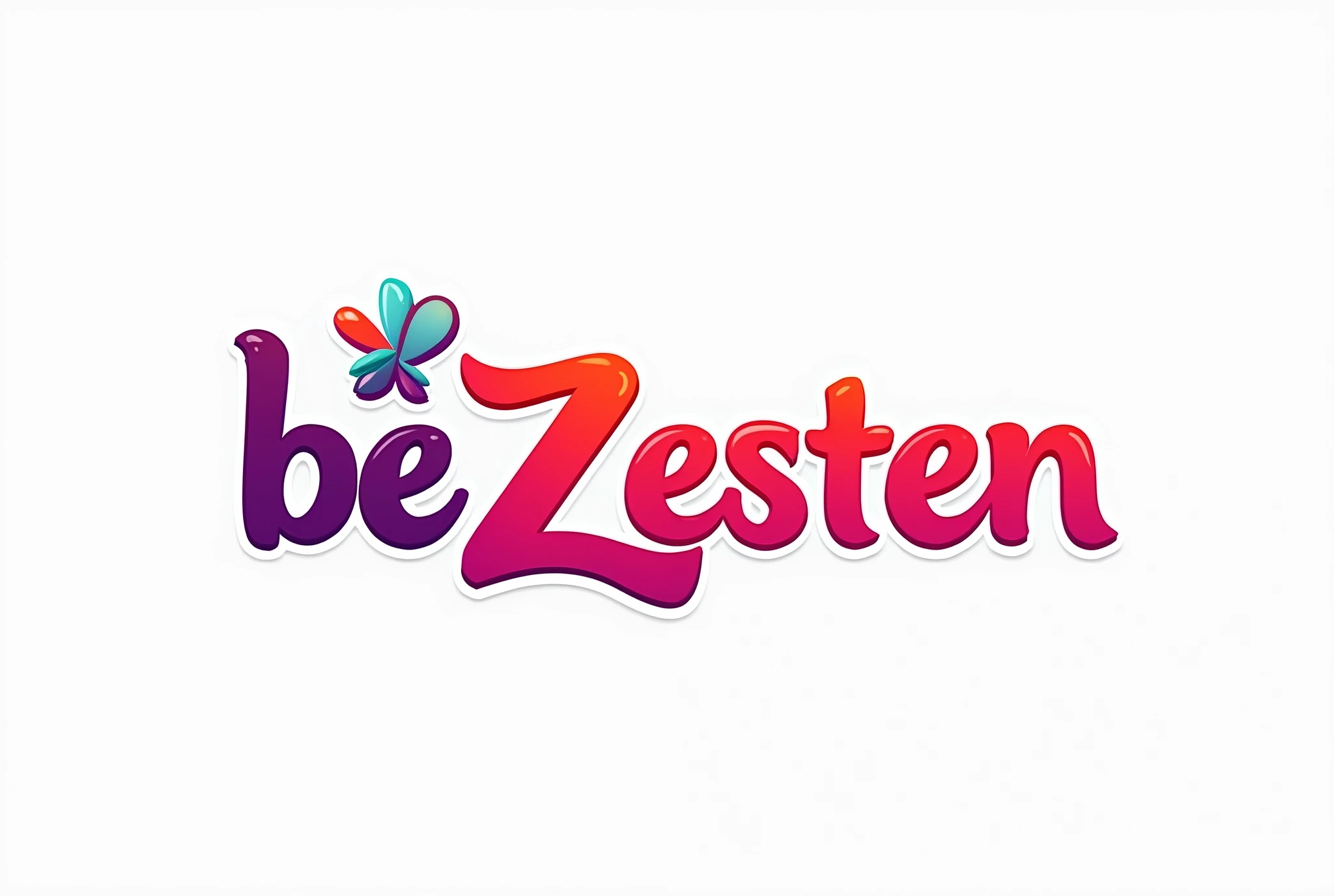 I want a logo designed with a vibrant font. Let the logo say "beZesten".