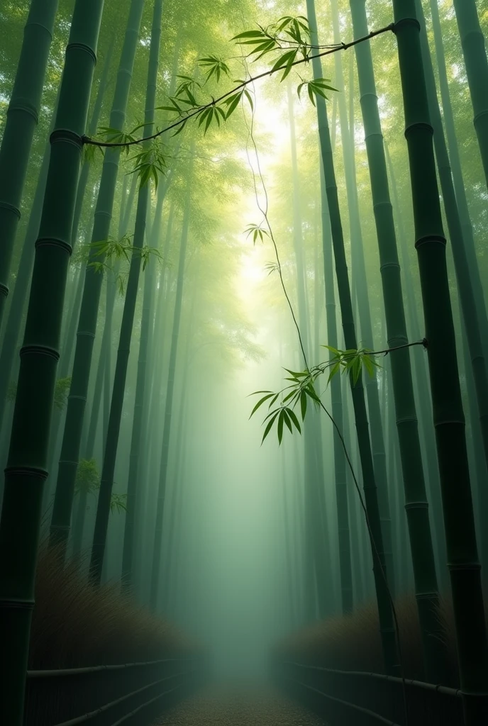 Bamboo forest in the morning, close-up
Ultra-high quality, Layers of mist
. Thick fog envelops the surroundings.. Foggy environments convey a sense of mystery and suspense Stunning
Ethereal glow Detailed portrayal of a surreal dream-like world Sharp focus, Writing Depth,
The best shadow, Perfect light, high dynamic range, Realistic textures, Super Detailed Background Wide-Angle Lens