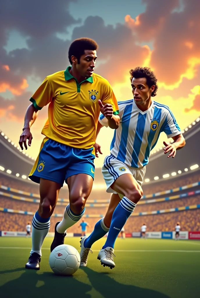 Pele and Maradona