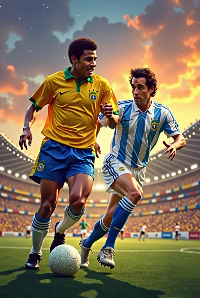 Pele and Maradona 