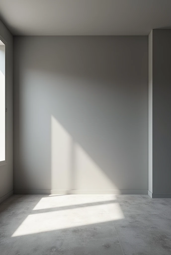 (Realisyic room , just room)Draw a simple room of medium size , where is the ceiling 20% gray color , walls 50% Gray , and the floor is 75% Gray серый чуть темный

25% grey потолок , 50% grey color just walls and floor 75% of grey a bit darker)
