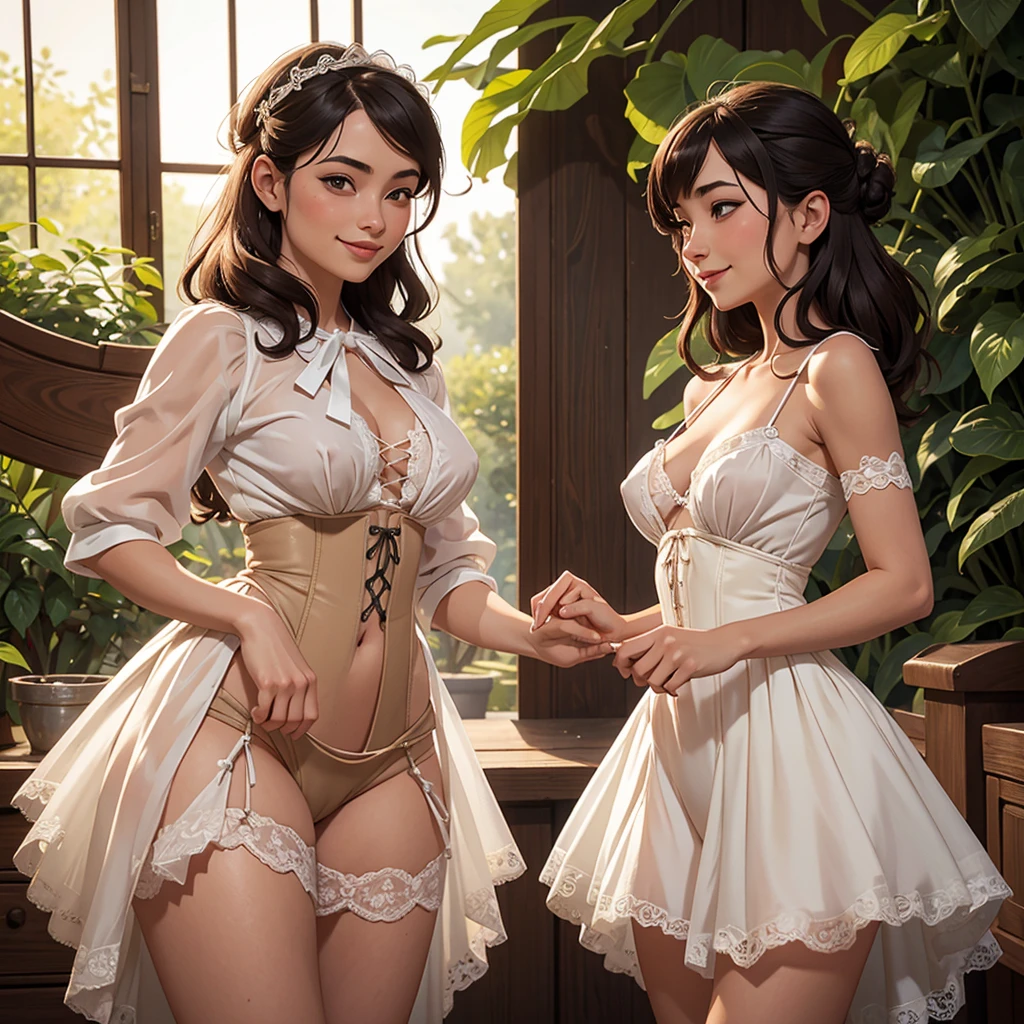 extérieur sous les érables, dans un jardin traditionnel japonais, lesbiennes japonaises, asiatiques, jav, hentai, ecchi, corset en dentelle serré, porte-jarretelles, lace suspenders, bas nylon blanc, très jeune, prépubère, happy smile, arousing, teasing, sex appealing, slim, skinny, cheveux en chignon, upskirt,robe déchirée, braless, culotte en dentelle blanche, mamelons gonflés, aréoles foncées et dures, pretty ta, jeune femme naturelle, joli visage juvénile, robe transparente très courte, string dentelles , lace upskirt , sourire taquin, jolie femme, Plan très rapproché, brunes, petits seins pointus, tétons tendus et pointus, upskirt, culotte en dentelle blanche, string humide, cuisses ouvertes, camel toe, nipslip, small breast, lesbian kiss, lesbian caress, very hairy pussy, seins pointus visibles, mamelons en érection, seins nus, braless, slim, skinny,((( young body, petites aréoles, seins offerts à la vue, caresse les seins)))