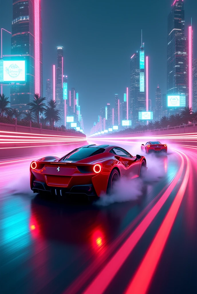 high quality、8K Ultra HD、Sharp focus、Amazing full color。
An exciting future of Ferrari cars that no one has ever seen before, emitting smoke as they corner the circuit
