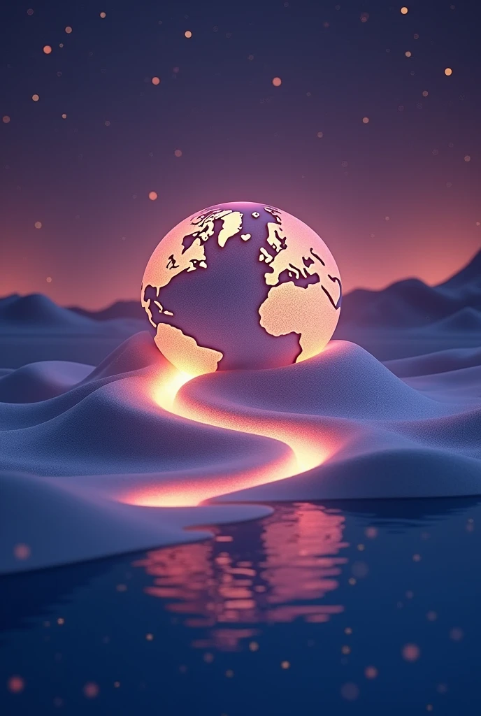 Create the shape of the luminaire territory. And with a discreet design for me to put as a background for my work slide. The format I mean is the image of the territory seen from a globe, he knows? Like the format of other countries and etc.. just like that, but something more fun, that is more in line with the island lighting. Something creative. better