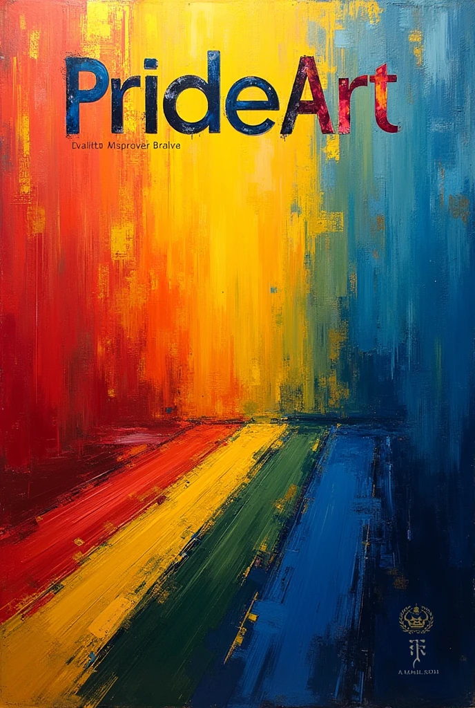 You asked for a magazine cover with the title "PrideArt", and then requested a version that was based on the colors of the LGBT flag. The idea was to create a cover that reflected pride and diversity., highlighting culture and creativity.

Here is a summary of the process:

first version:

styled: Bold e vibrante, with colors like gold, red and deep blue.
elements: Abstract art background, creative brushstrokes and patterns.
 featured at the top of the cover, with a modern and stylish font.
theme: creativity, cultural pride, and artistic wealth. 

