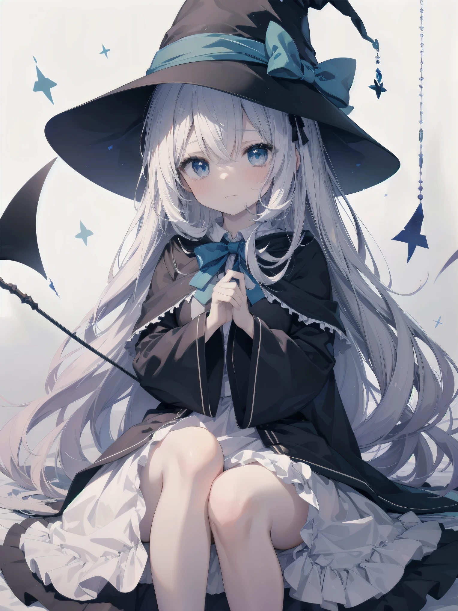 🎶, (🧙‍♀️), ✡, ✨(black hat), , Alice in Wonderland, Alone, very beautiful, cute, adorable, embarrassed, alone, blue eyes, white skin、look at viewer、looking up,kawaiitech, pastel colors, kawaii, cute colors,Alice in Wonderland, alone, very beautiful, cute, adorable, embarrassed, alone, blue eyes, white skin,skirtlift