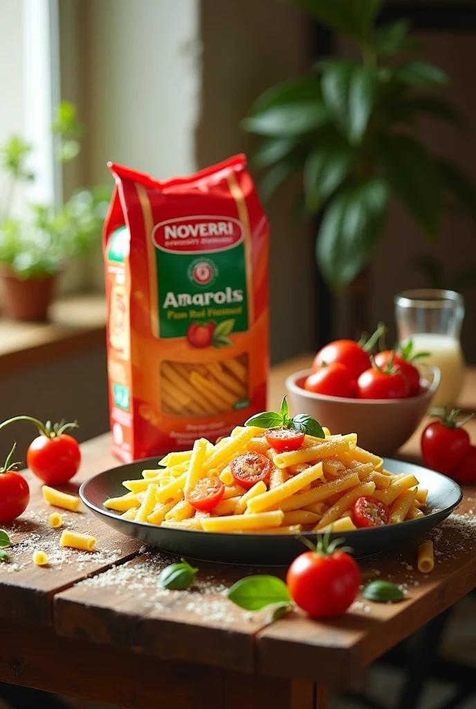 Make a Penne with the same packaging and brand name which is Noverri Pastas