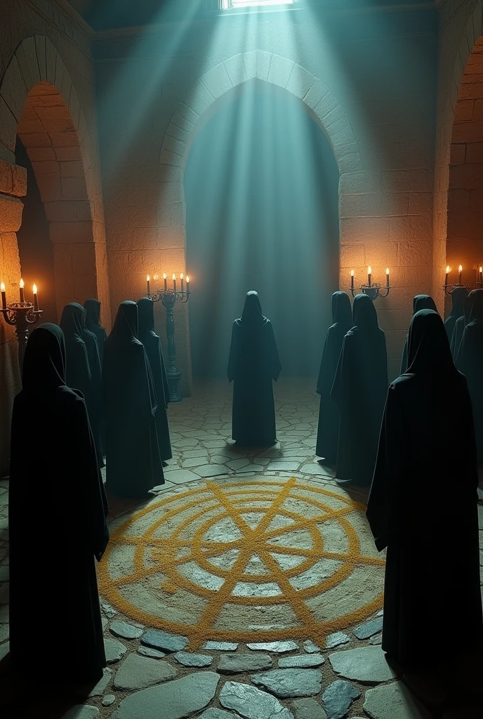 Occultists in a ritual