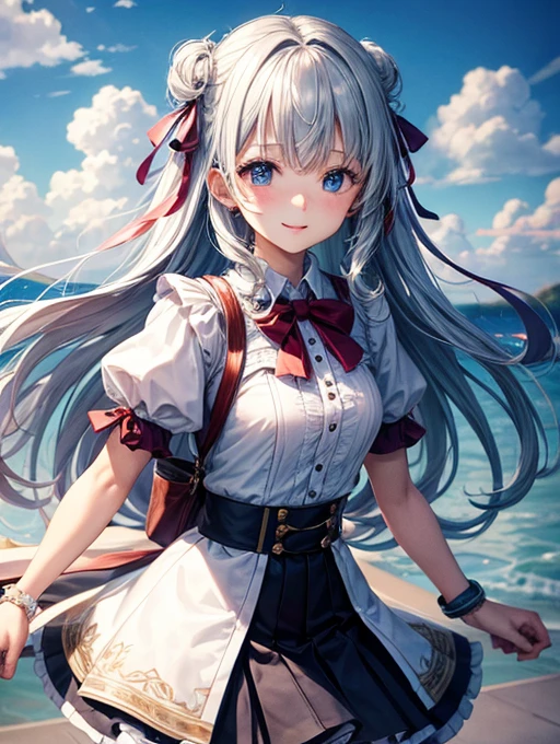 Highest quality、one person&#39;s、Black-haired、Twin tails、Red eyes、Pink blush under the eyes、:.1.2、Red cheeks、Open your mouth、school uniform、Pink Cardigan 1.2、Black mini skirt、White underwear、Big Breasts:1.3、Emphasize the chest、Dark blue long socks、Thin thighs、Hotel bed、Sleep on your back:1.5、sprawl:1.7、Have a look at this、Angle from above、Background Blur