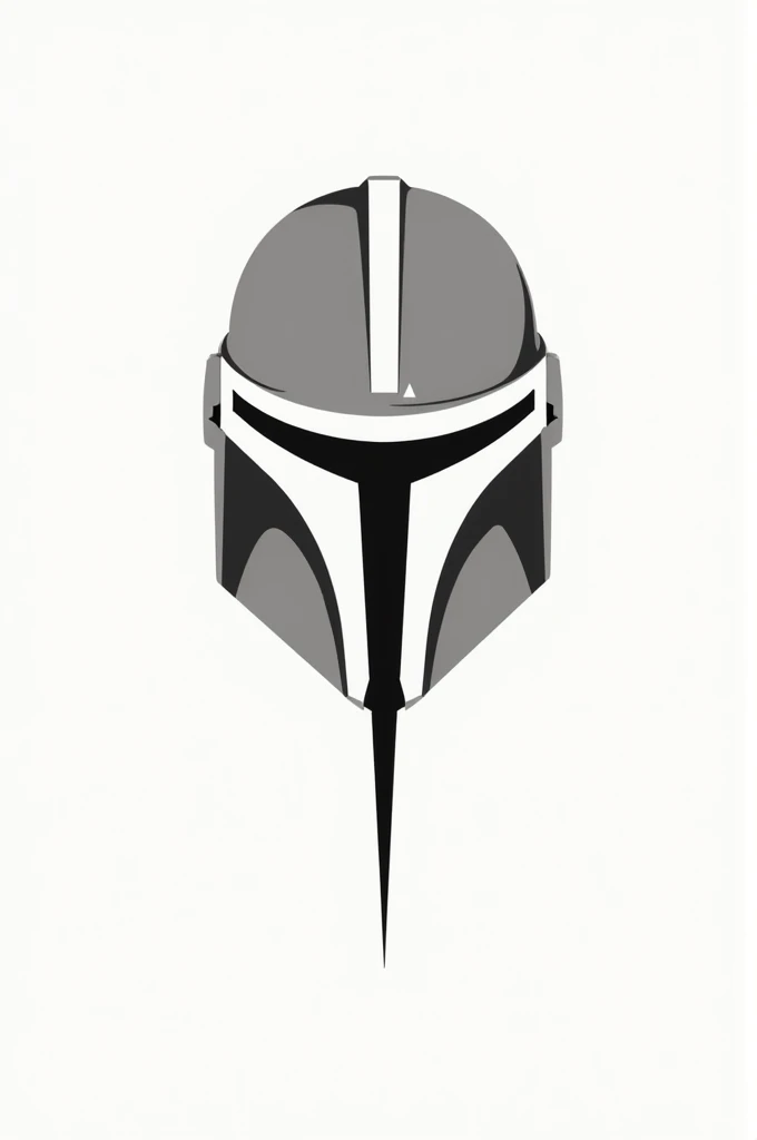 A minimalist tattoo featuring the transistor symbol at the center, with clean, sharp lines. The iconic Mandalorian helmet is subtly integrated behind the transistor symbol, with the ‘T’ shape of the helmet’s visor perfectly aligning with the base of the transistor symbol. The overall design is simple and elegant, using negative space and thin lines to emphasize the sleekness of the helmet and the clarity of the transistor symbol, without any additional details or shading.