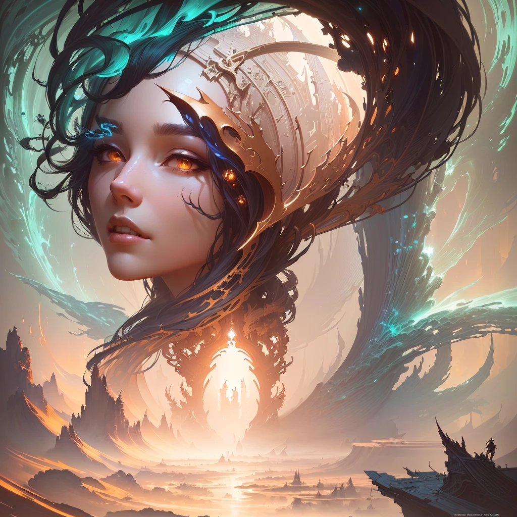 masterpiece, best quality, (extremely detailed CG unity 8k wallpaper), (best quality), (best illustration), (best shadow), absurdres, realistic lighting, (Abyss), beautiful detailed glow, art by PeterMohrBacher,
