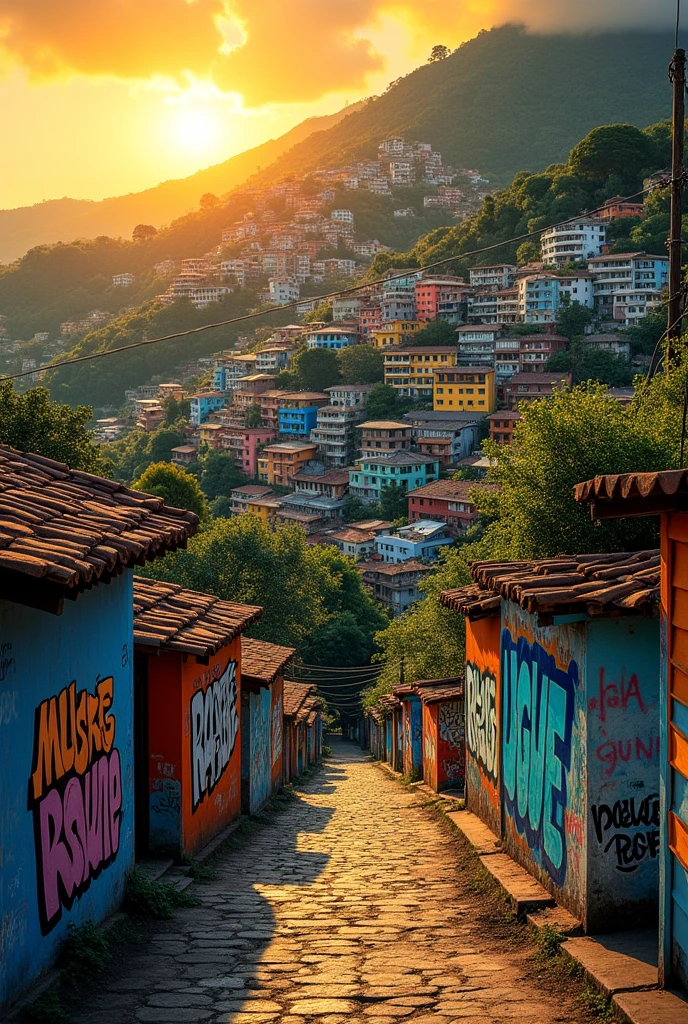make a cover for an album called millionaire mind for spotify in the favela without a person