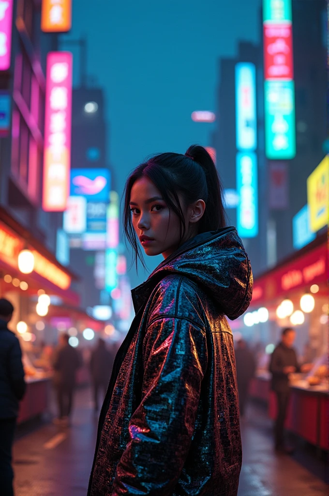 cyberpunk street. natta. Raby. neom lights