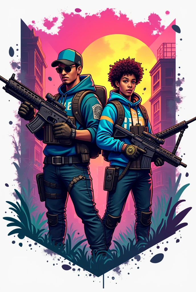 Logo of two free fire friends