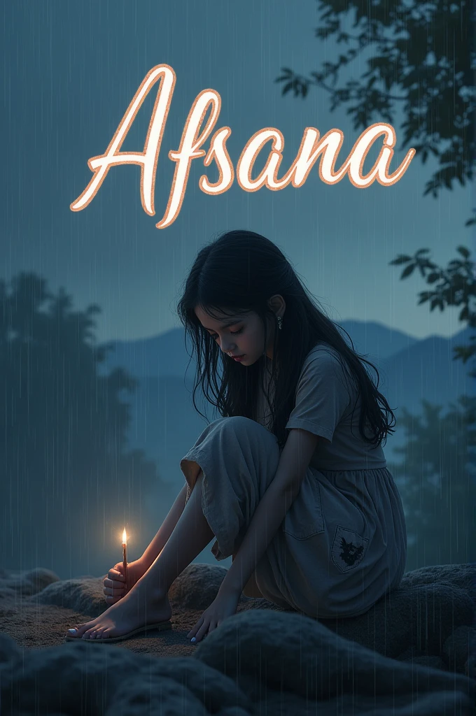 Create a picture that.
Afsana my name must be in 16k format.
And at the background of the name.
A sad girl will sit.