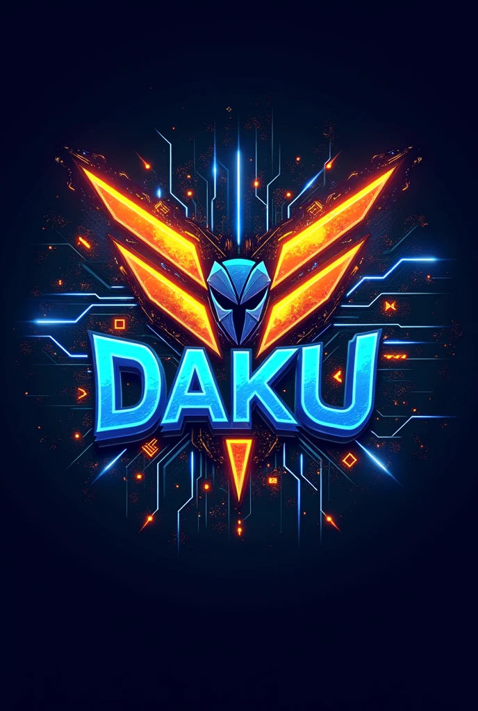Create a gaming logo with name falinTDMxDAKU