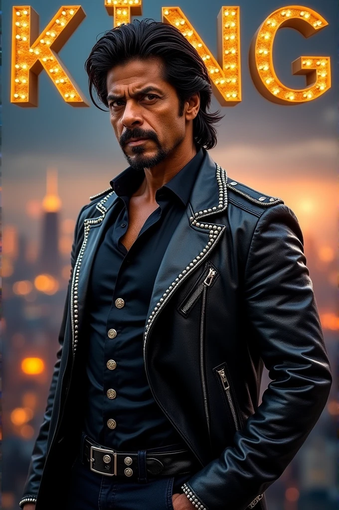 Shahrukh khan in badass look with title king