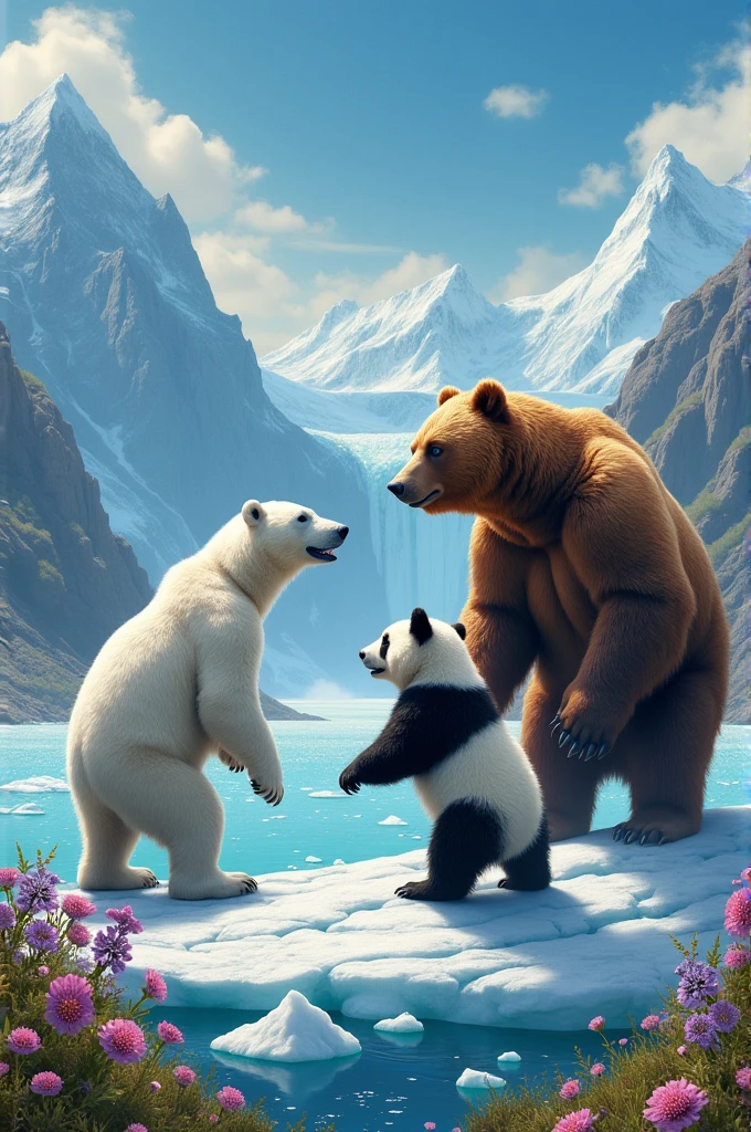 Polar bear vs grizzy bear vs panda