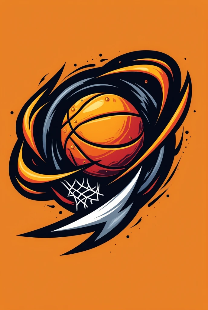 Logo for basketball court
