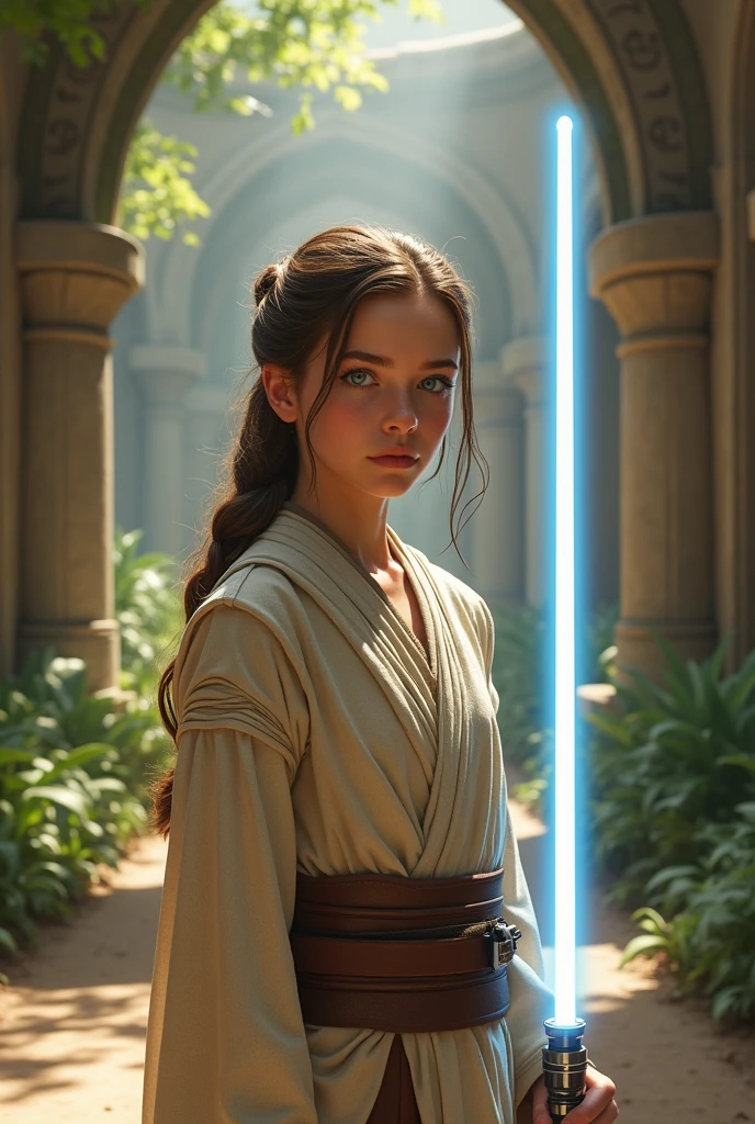 Realistic female jedi, abs padawan lips gloss